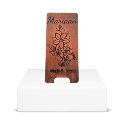 Personalised Wooden Phone Stand