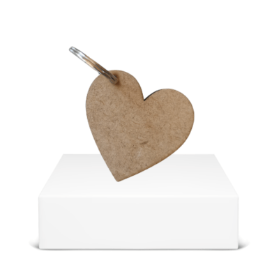 Wooden Heart Keyring