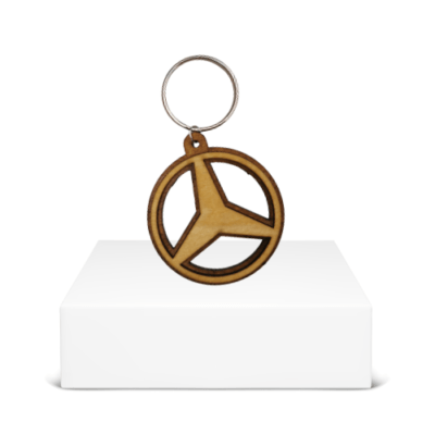 Wooden Mercedes-Benz Keyring