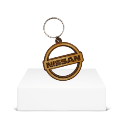 Wooden Nissan Keyring