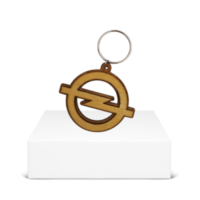 Wooden Opel Keyring