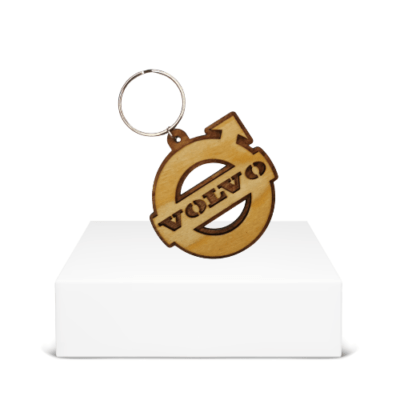 Wooden Volvo Keyring